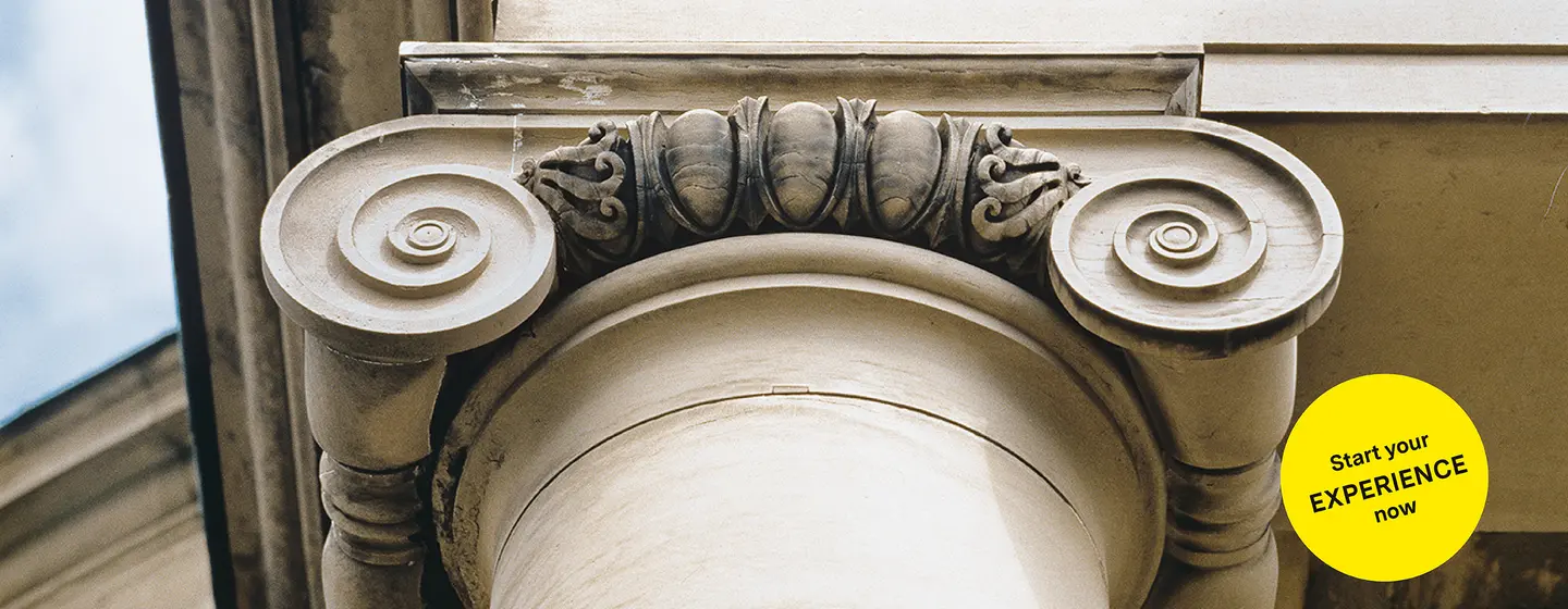 Sepulchral Chapel on Württemberg Hill, detailed view of a column