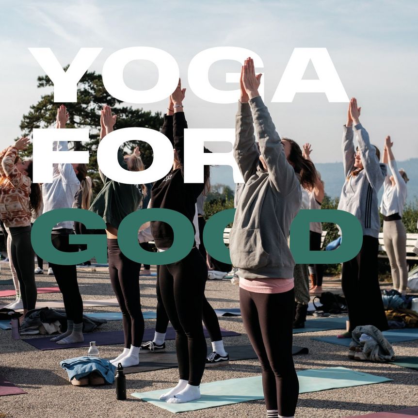 Grabkapelle auf dem Württemberg, Event, Yoga for Good, Werbebanner
