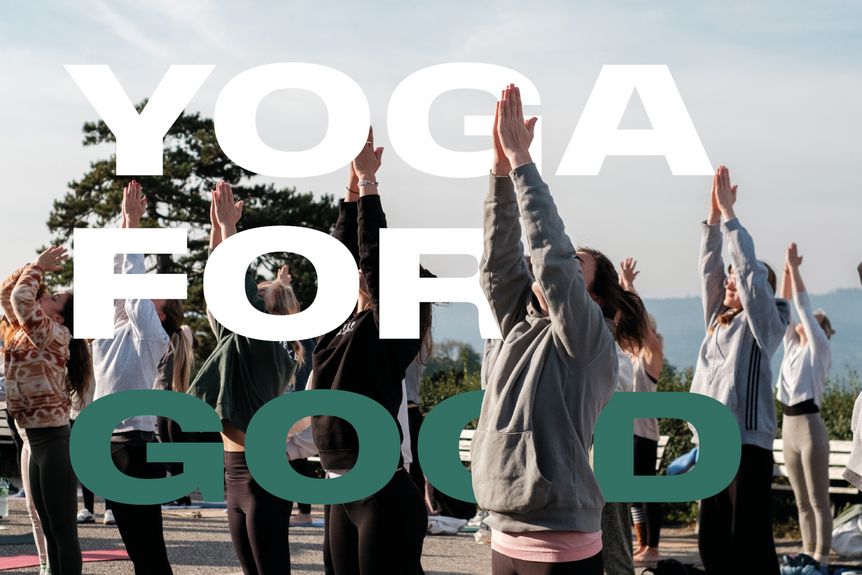 Grabkapelle auf dem Württemberg, Event, Yoga for Good, Werbebanner