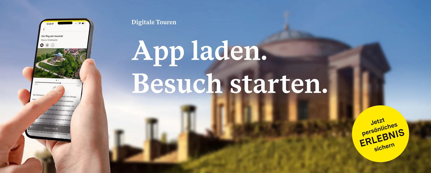 Grabkapelle auf dem Württemberg, App Monument BW Werbebanner